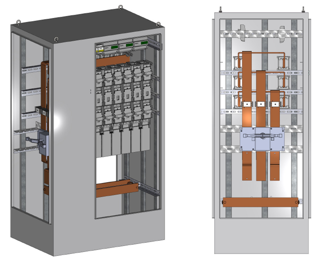 Шкаф низковольтный вводно-распределительный с пофидерным учетом ЭПШР-ШНН-ВР12